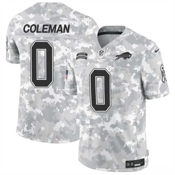 Men%27s Buffalo Bills #0 Keon Coleman 2024 F.U.S.E. Arctic Camo Salute to Service Limited Stitched Jersey Dzhi